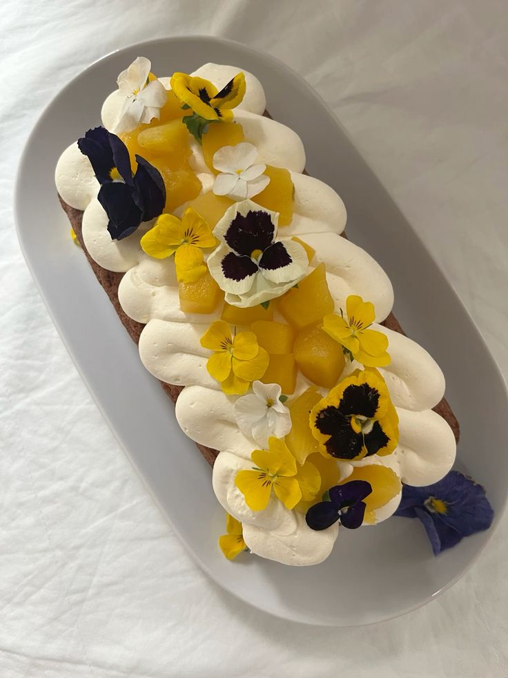 A flower-topped sweet — a hint of week three